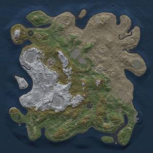 Thumbnail Rust Map: Procedural Map, Size: 4000, Seed: 419341206, 19 Monuments