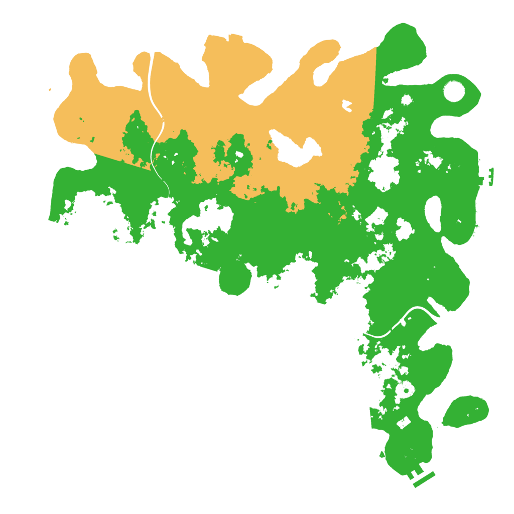 Biome Rust Map: Procedural Map, Size: 4300, Seed: 415204121