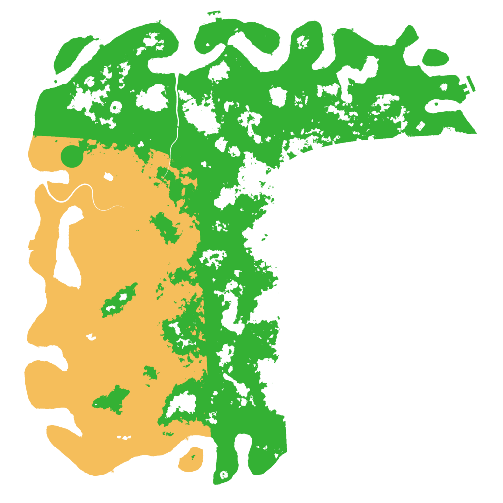Biome Rust Map: Procedural Map, Size: 6000, Seed: 1687