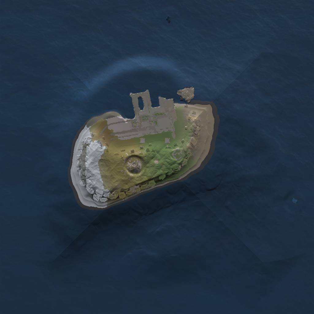 Rust Map: Procedural Map, Size: 1000, Seed: 1341414, 4 Monuments