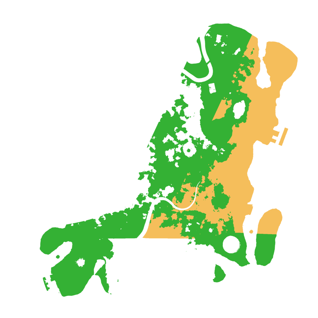Biome Rust Map: Procedural Map, Size: 3500, Seed: 23505882