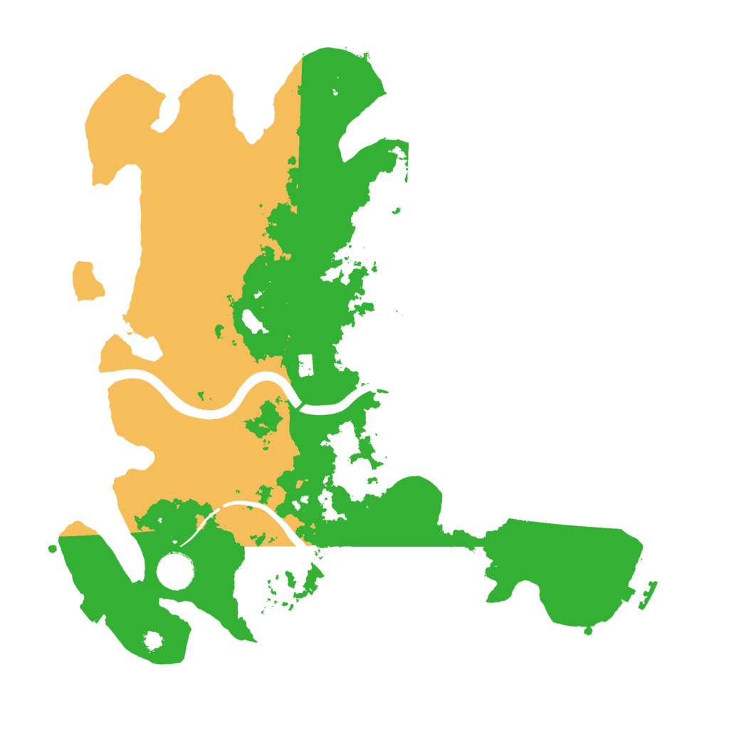 Biome Rust Map: Procedural Map, Size: 3500, Seed: 12023