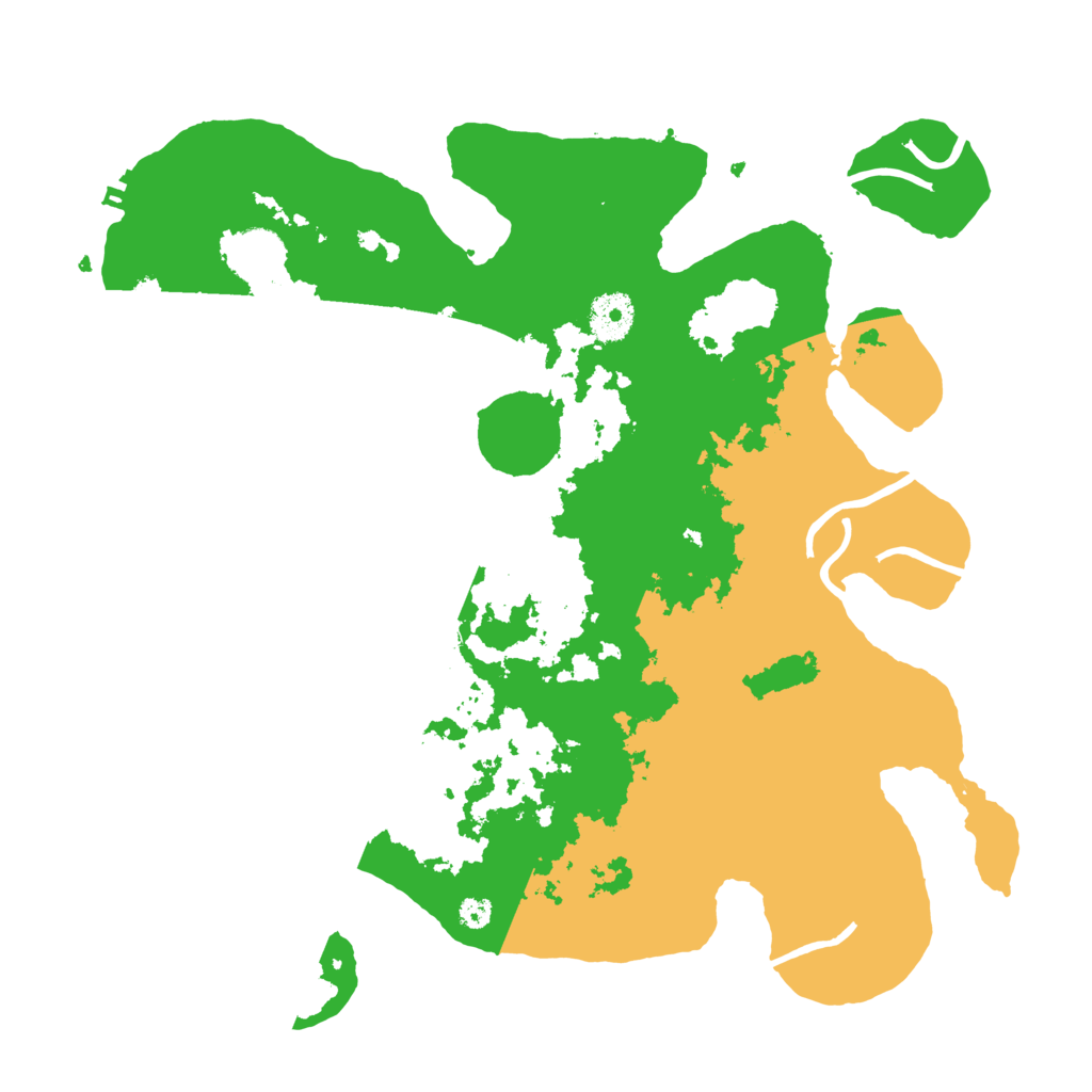 Biome Rust Map: Procedural Map, Size: 3500, Seed: 50334884