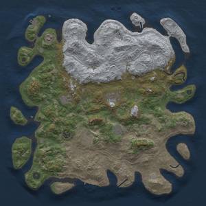 Thumbnail Rust Map: Procedural Map, Size: 4250, Seed: 722227, 16 Monuments