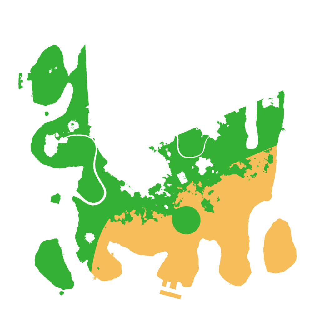 Biome Rust Map: Procedural Map, Size: 3000, Seed: 2612652