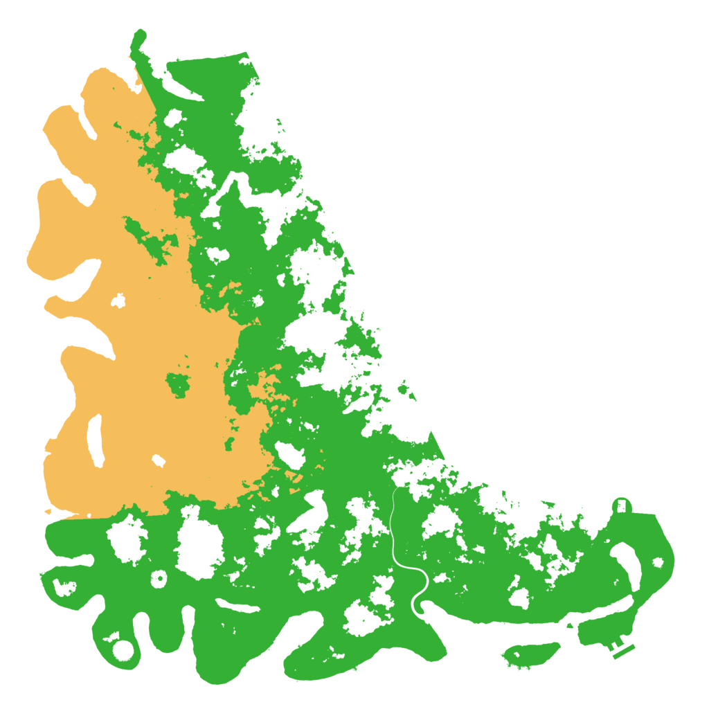 Biome Rust Map: Procedural Map, Size: 6000, Seed: 43200