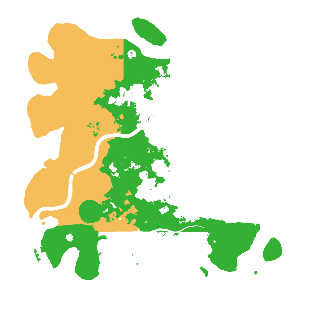 Biome Rust Map: Procedural Map, Size: 3650, Seed: 7009805