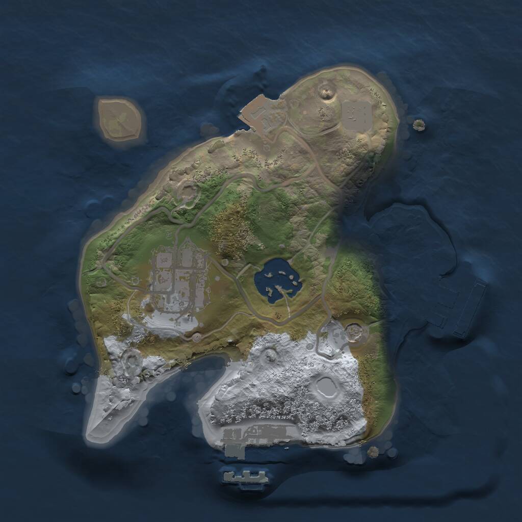 Rust Map: Procedural Map, Size: 1800, Seed: 2424724, 6 Monuments