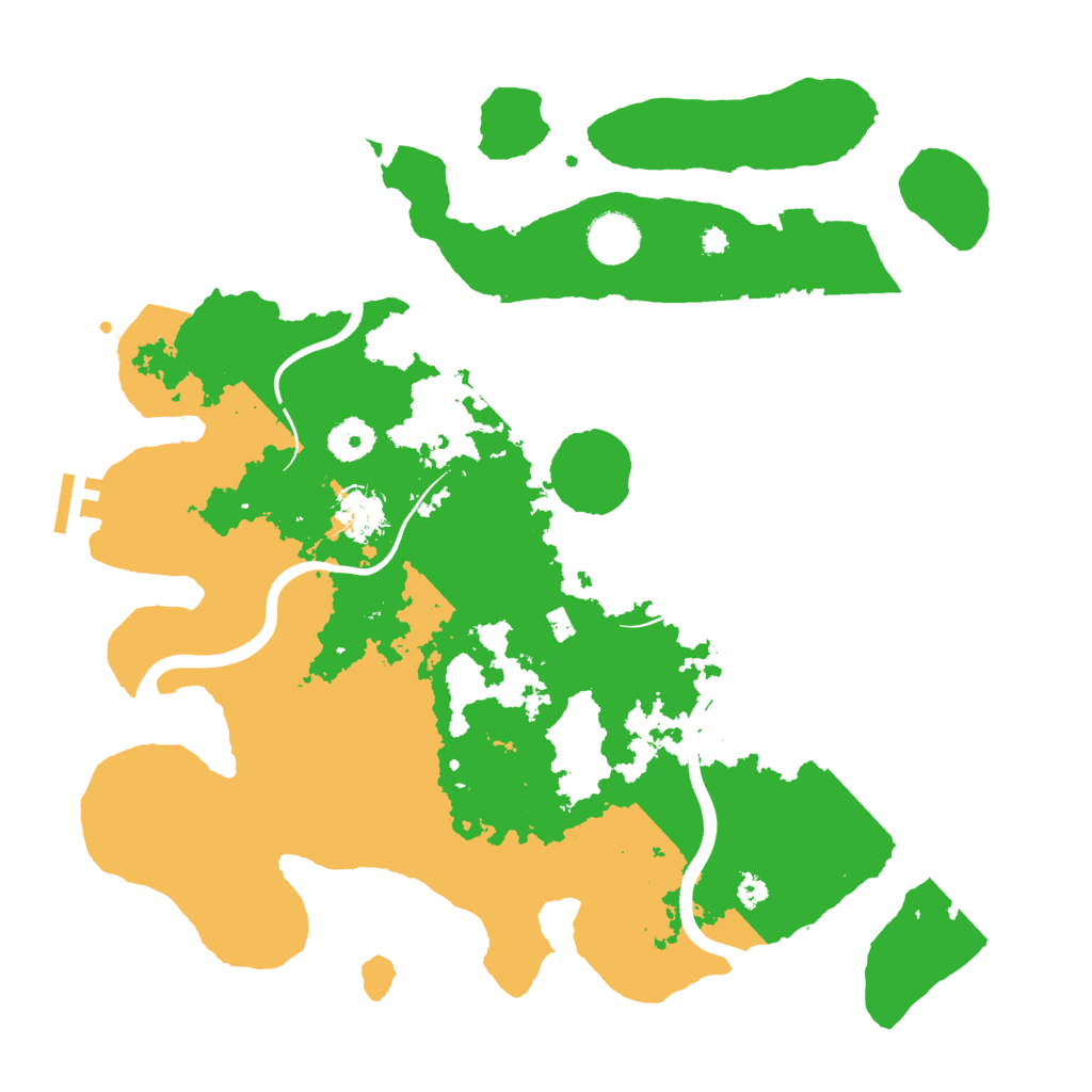 Biome Rust Map: Procedural Map, Size: 3700, Seed: 518195779