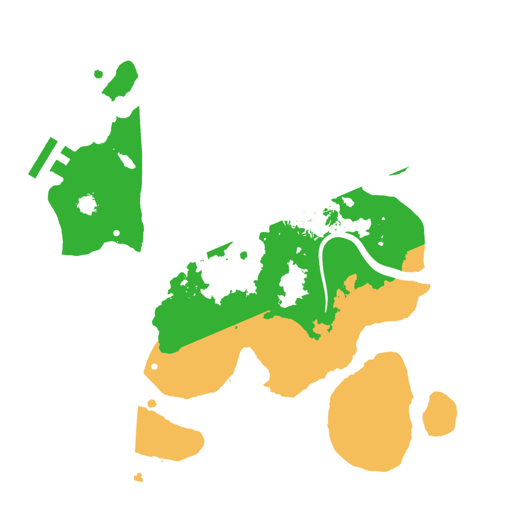 Biome Rust Map: Procedural Map, Size: 2400, Seed: 5039