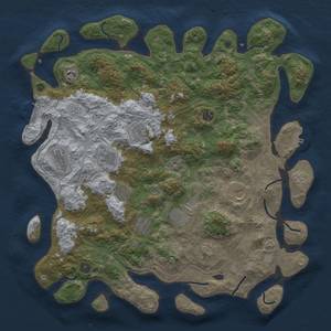 Thumbnail Rust Map: Procedural Map, Size: 4500, Seed: 271430208, 18 Monuments