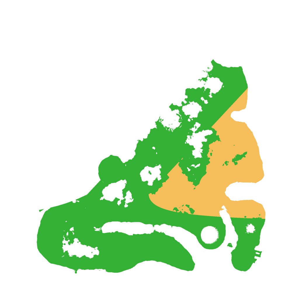 Biome Rust Map: Procedural Map, Size: 3000, Seed: 64998