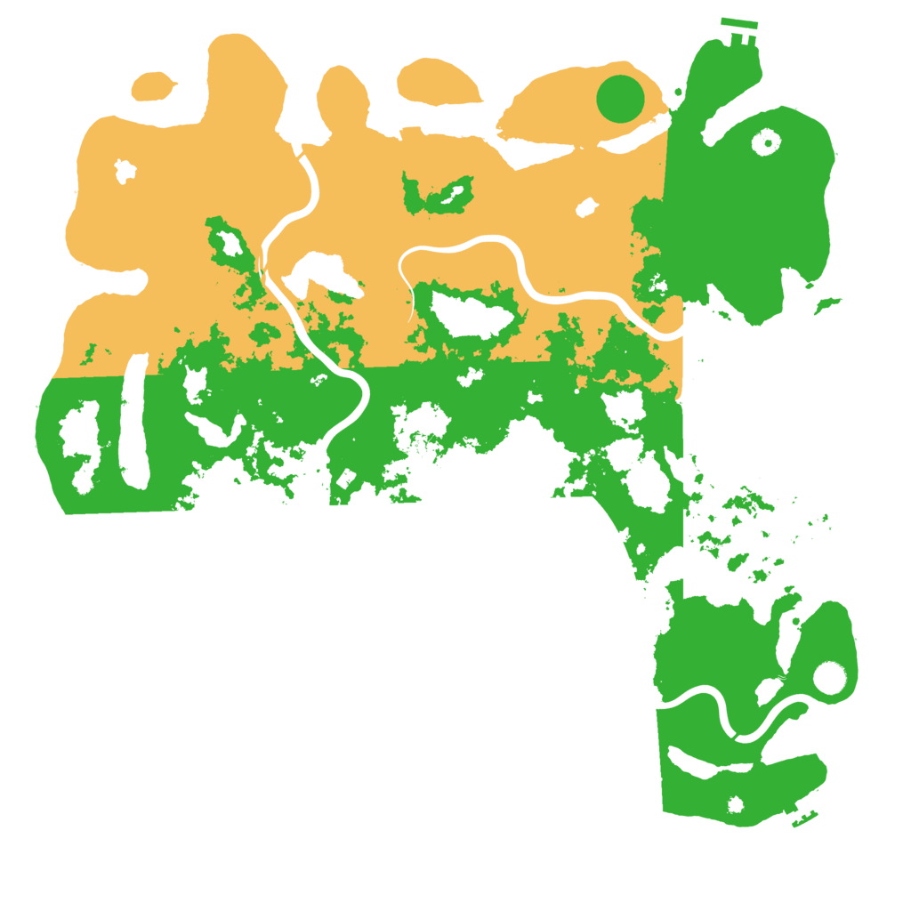 Biome Rust Map: Procedural Map, Size: 5000, Seed: 1334706