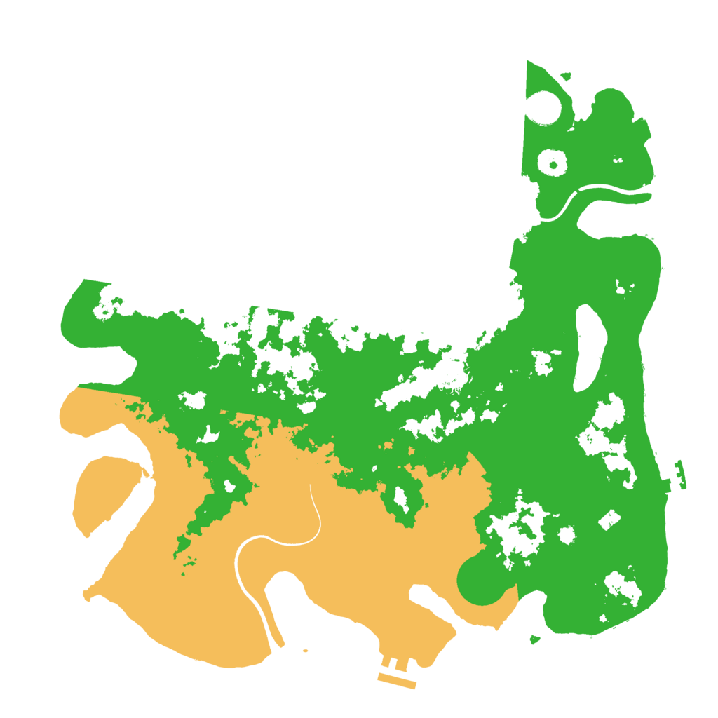 Biome Rust Map: Procedural Map, Size: 3750, Seed: 7665436