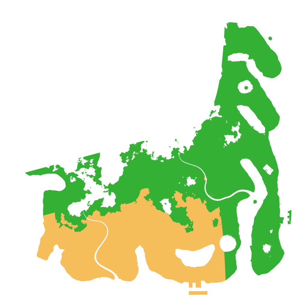 Biome Rust Map: Procedural Map, Size: 3350, Seed: 81443116