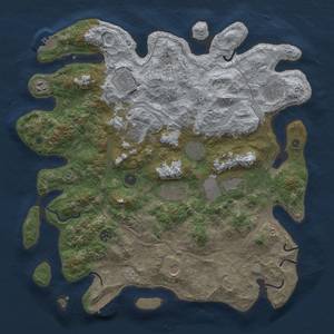 Thumbnail Rust Map: Procedural Map, Size: 4250, Seed: 789229, 17 Monuments