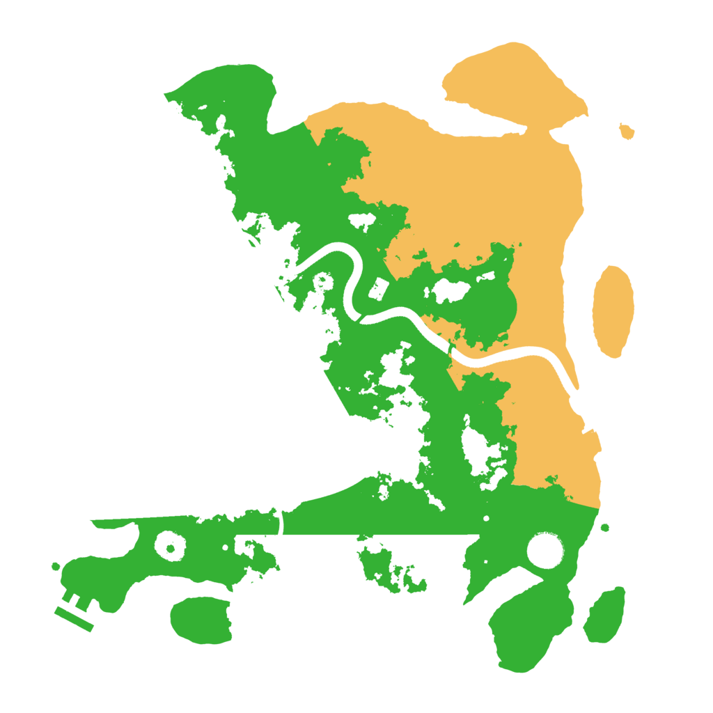 Biome Rust Map: Procedural Map, Size: 3500, Seed: 865285347