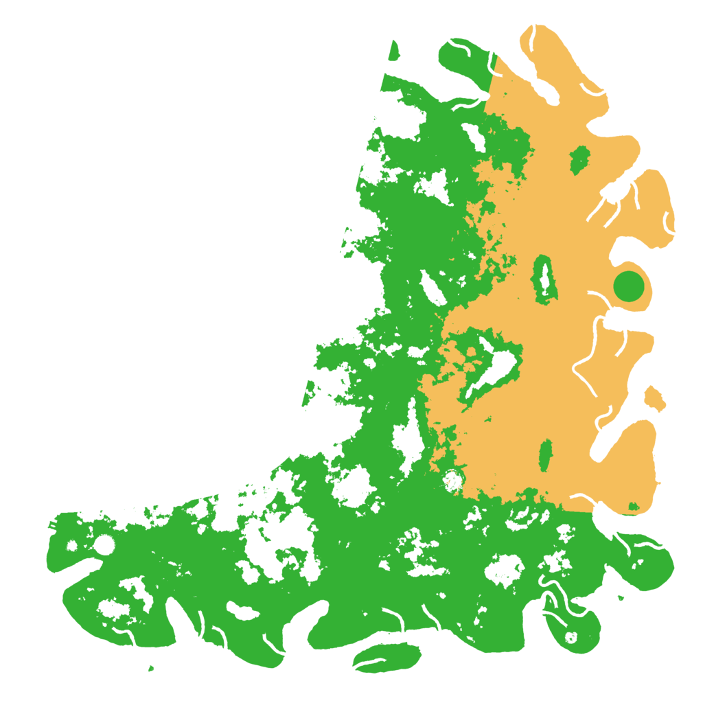 Biome Rust Map: Procedural Map, Size: 6000, Seed: 18560