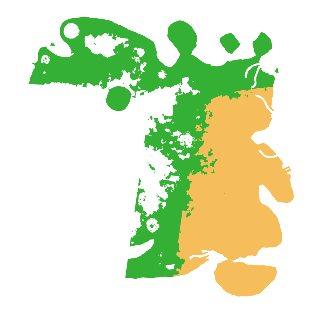 Biome Rust Map: Procedural Map, Size: 3600, Seed: 5359195