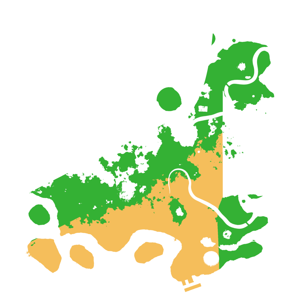 Biome Rust Map: Procedural Map, Size: 3500, Seed: 12333