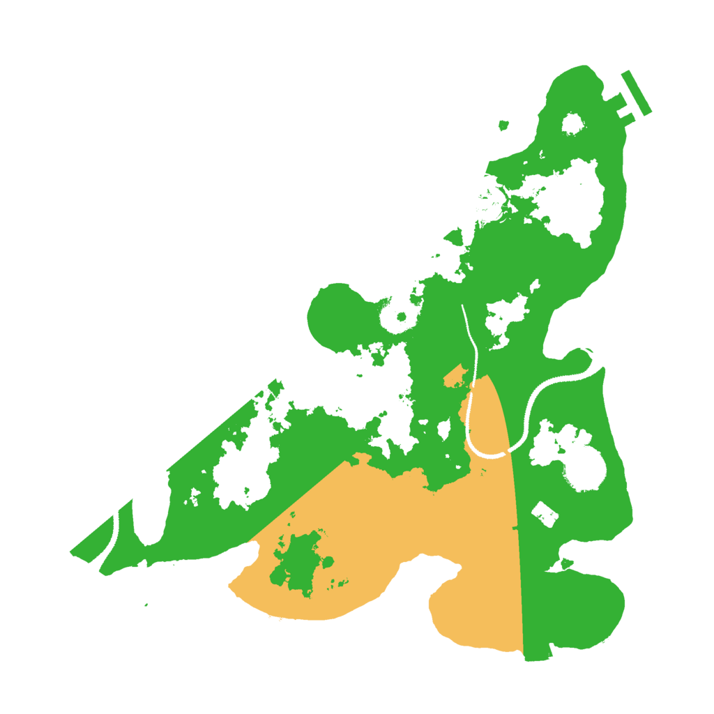 Biome Rust Map: Procedural Map, Size: 3000, Seed: 55555