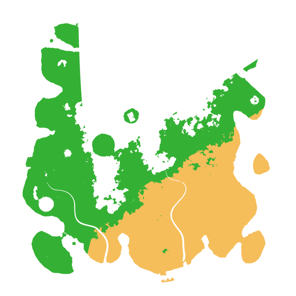 Biome Rust Map: Procedural Map, Size: 3500, Seed: 779538984