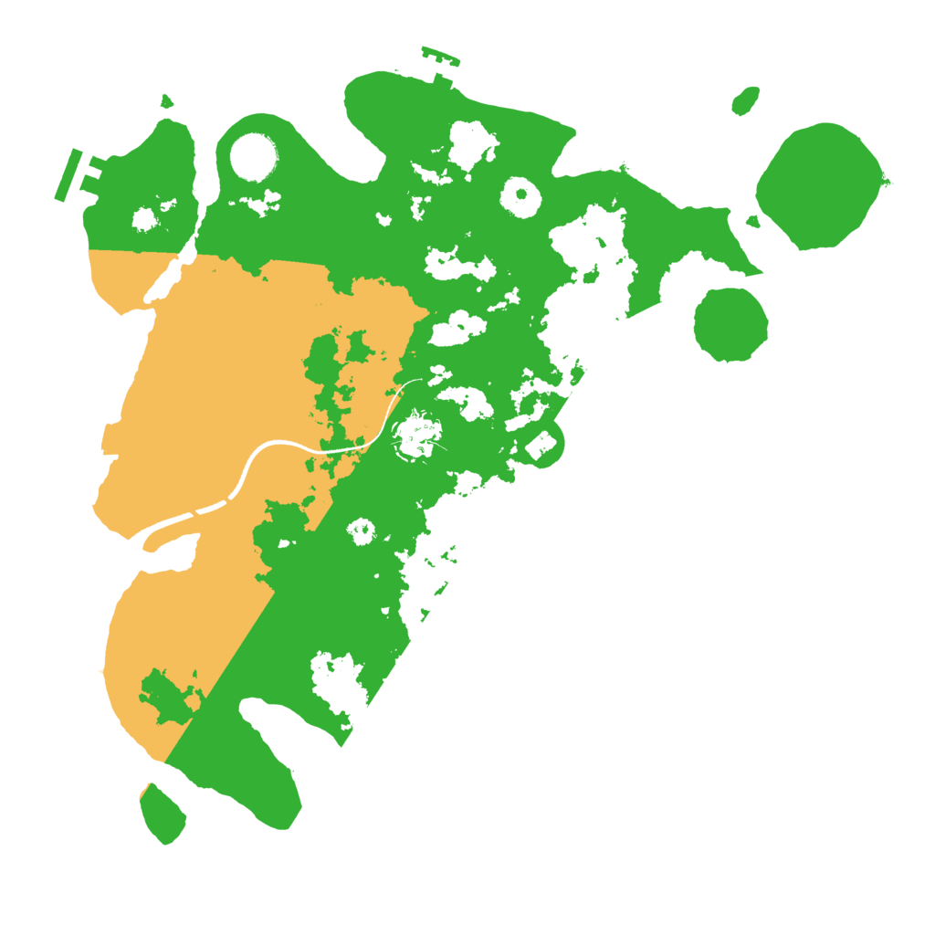 Biome Rust Map: Procedural Map, Size: 3500, Seed: 6071991