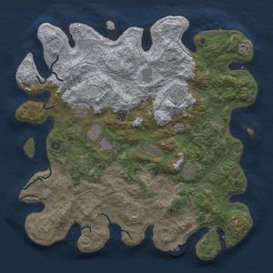 Thumbnail Rust Map: Procedural Map, Size: 4500, Seed: 134471712, 20 Monuments