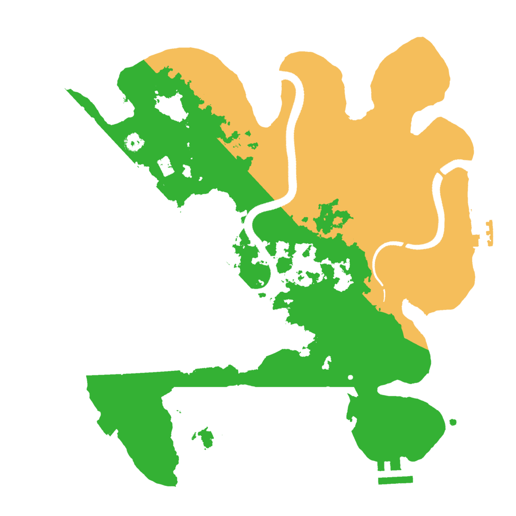 Biome Rust Map: Procedural Map, Size: 3000, Seed: 1236828032