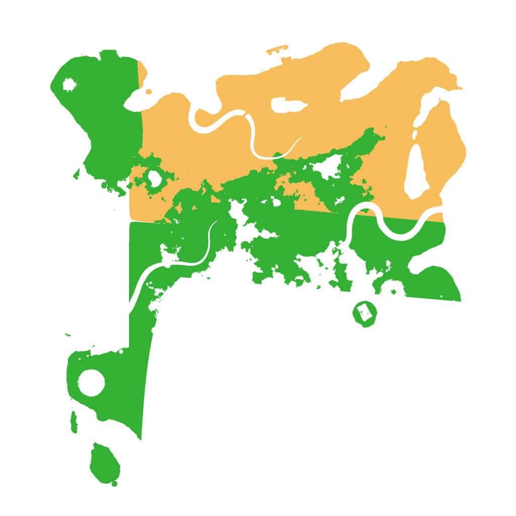 Biome Rust Map: Procedural Map, Size: 3500, Seed: 1594302201