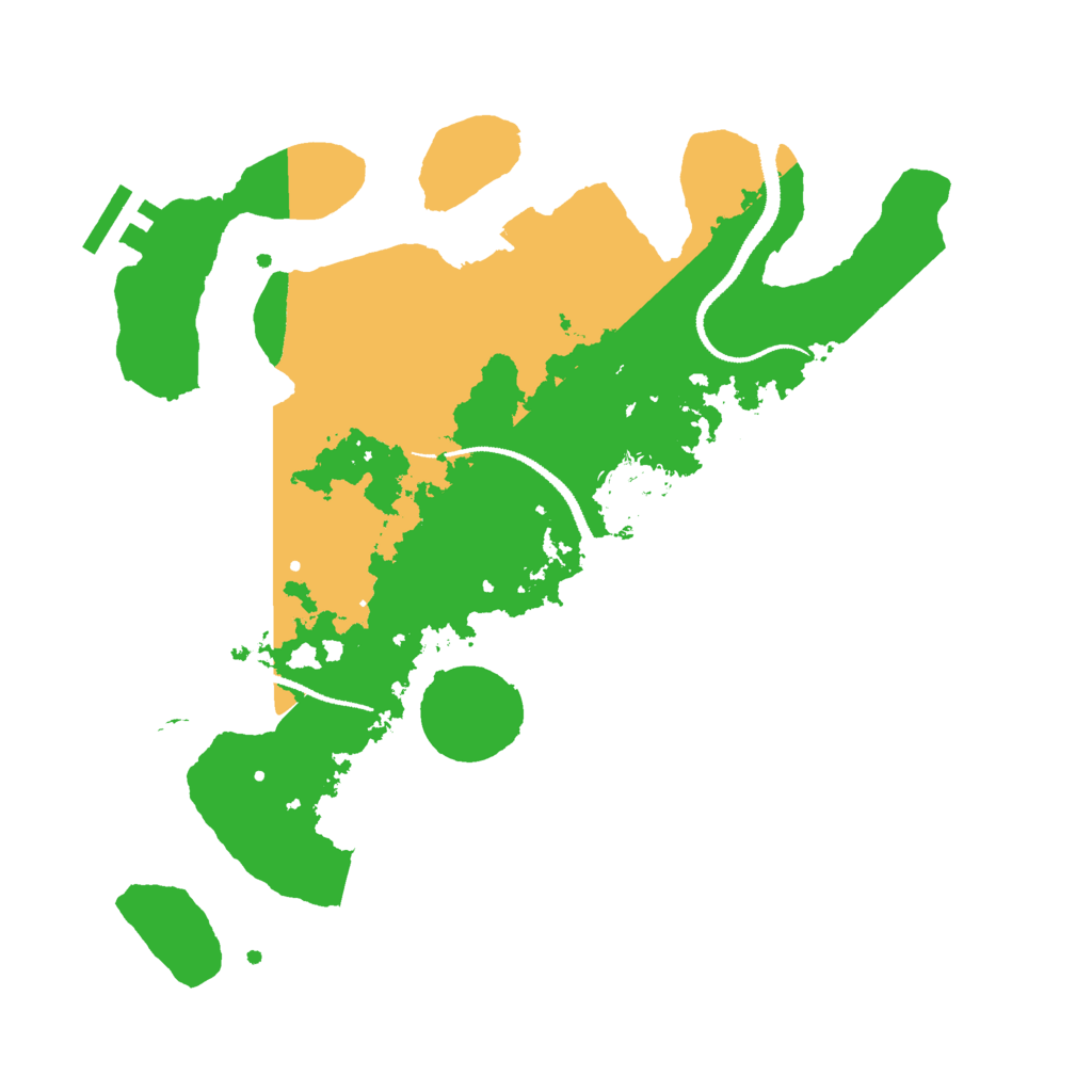 Biome Rust Map: Procedural Map, Size: 3000, Seed: 557323450