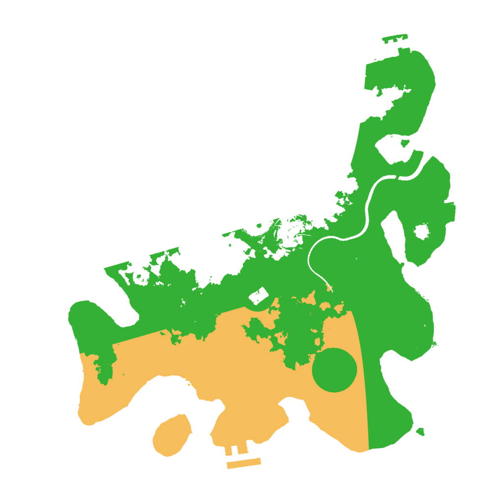 Biome Rust Map: Procedural Map, Size: 3000, Seed: 790518131