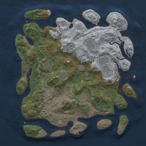 Thumbnail Rust Map: Procedural Map, Size: 4000, Seed: 811, 16 Monuments