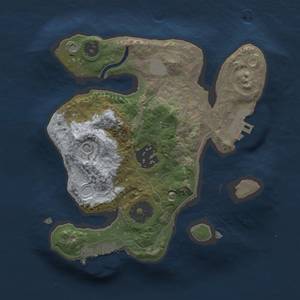 Thumbnail Rust Map: Procedural Map, Size: 2000, Seed: 10071987, 7 Monuments