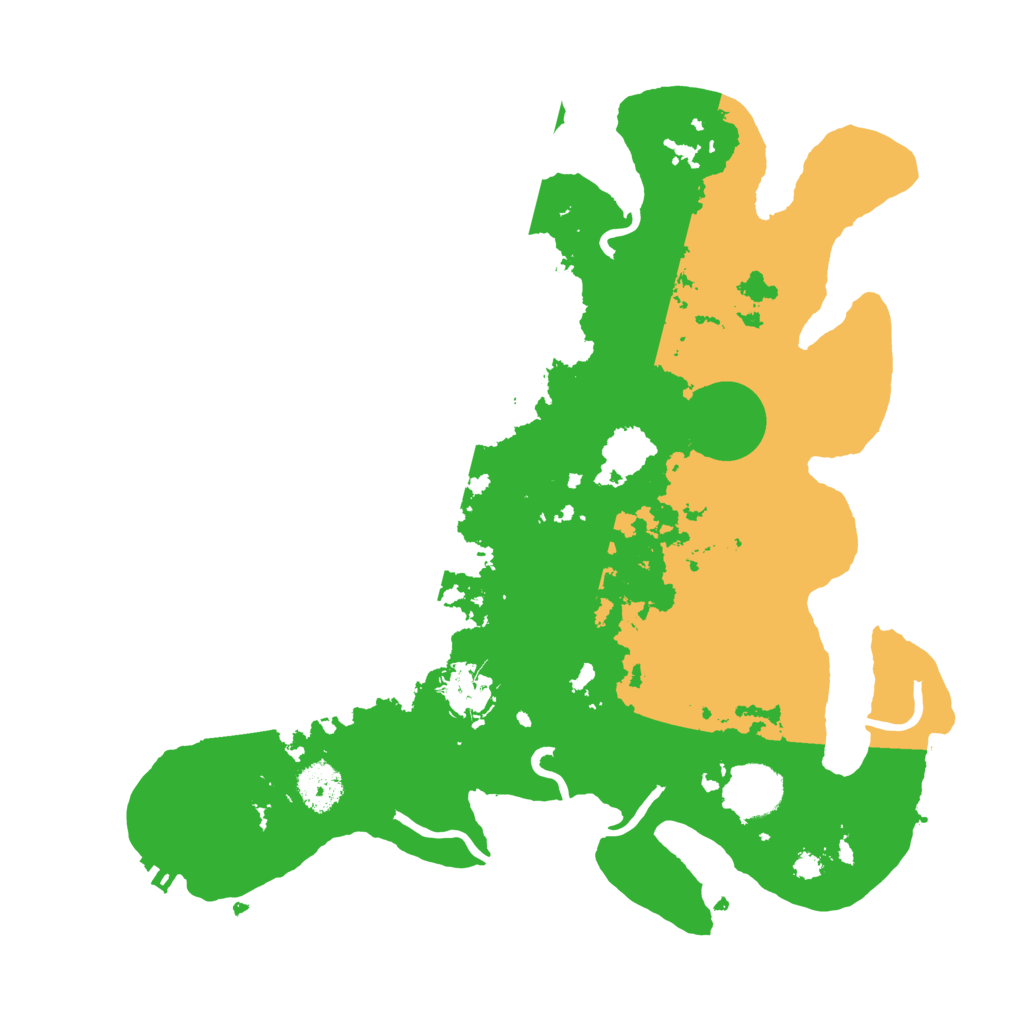 Biome Rust Map: Procedural Map, Size: 3400, Seed: 909446