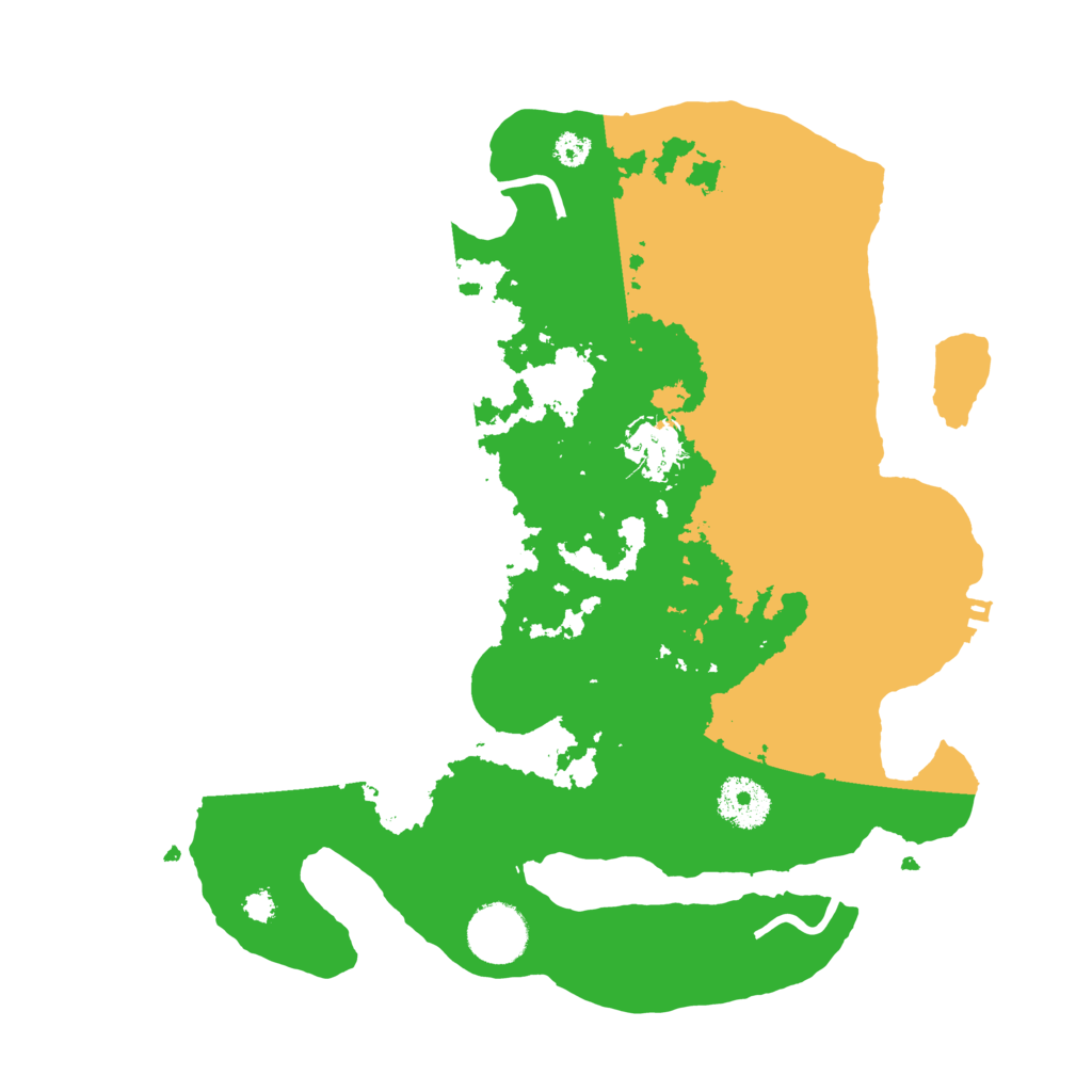 Biome Rust Map: Procedural Map, Size: 3200, Seed: 111104