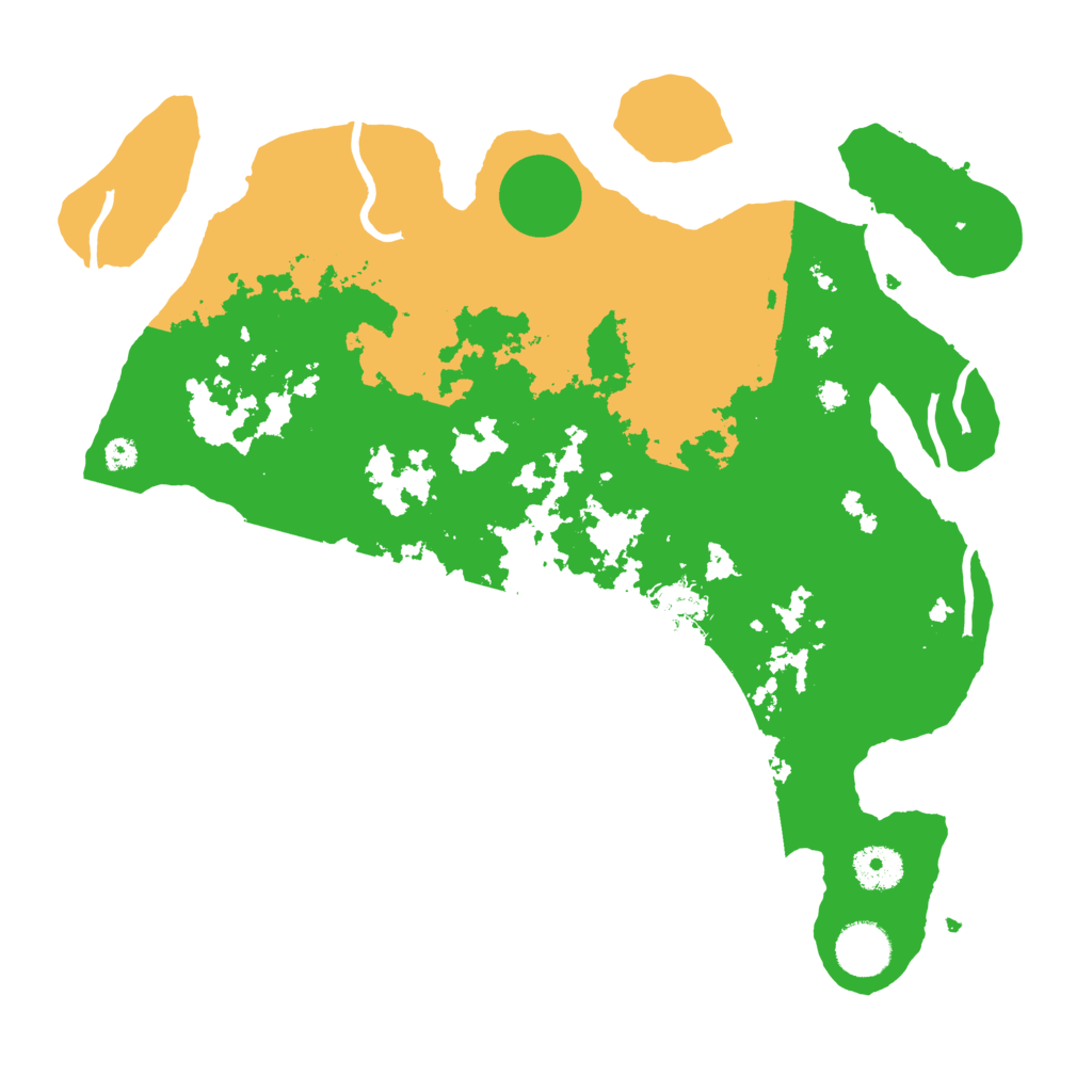 Biome Rust Map: Procedural Map, Size: 3500, Seed: 12453