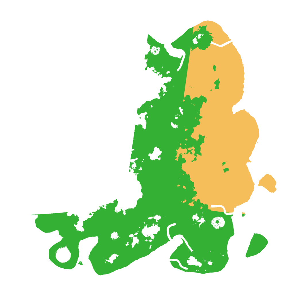 Biome Rust Map: Procedural Map, Size: 3500, Seed: 98432