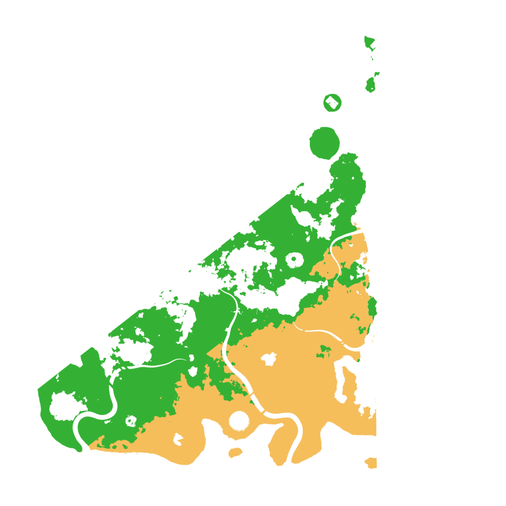 Biome Rust Map: Procedural Map, Size: 4500, Seed: 12345677