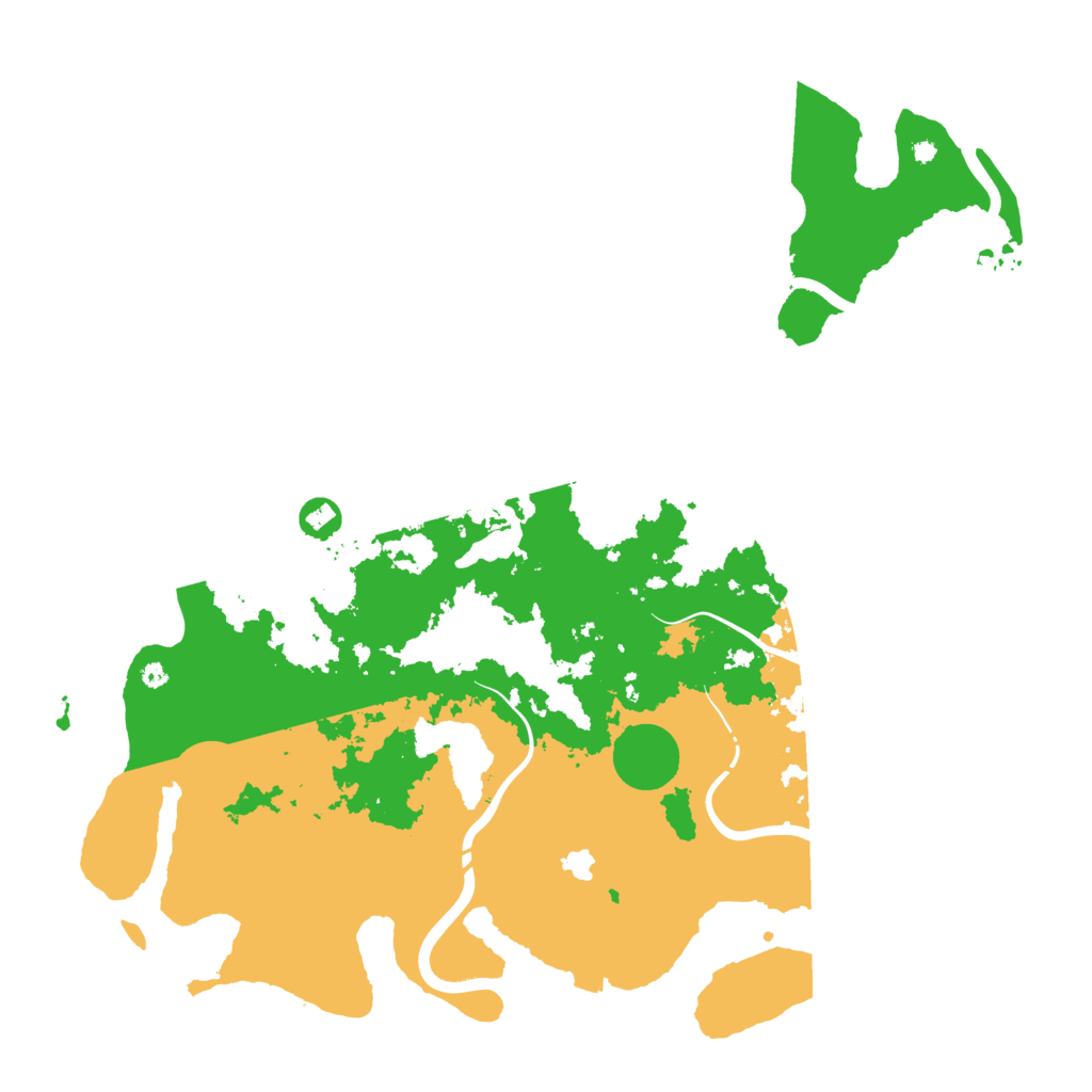 Biome Rust Map: Procedural Map, Size: 4350, Seed: 1346798677