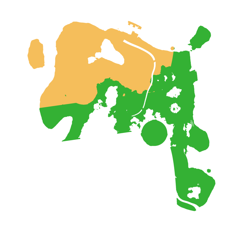 Biome Rust Map: Procedural Map, Size: 2500, Seed: 1875687934