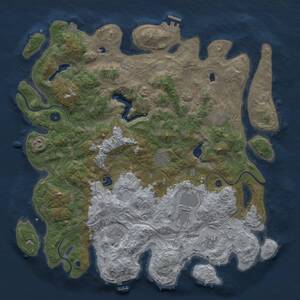 Thumbnail Rust Map: Procedural Map, Size: 4500, Seed: 571228890, 14 Monuments
