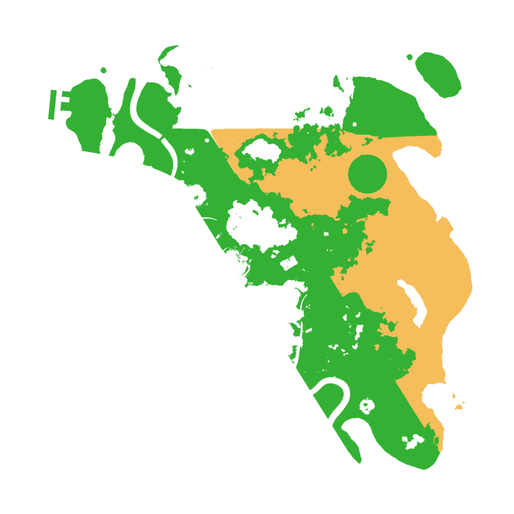Biome Rust Map: Procedural Map, Size: 3500, Seed: 62666
