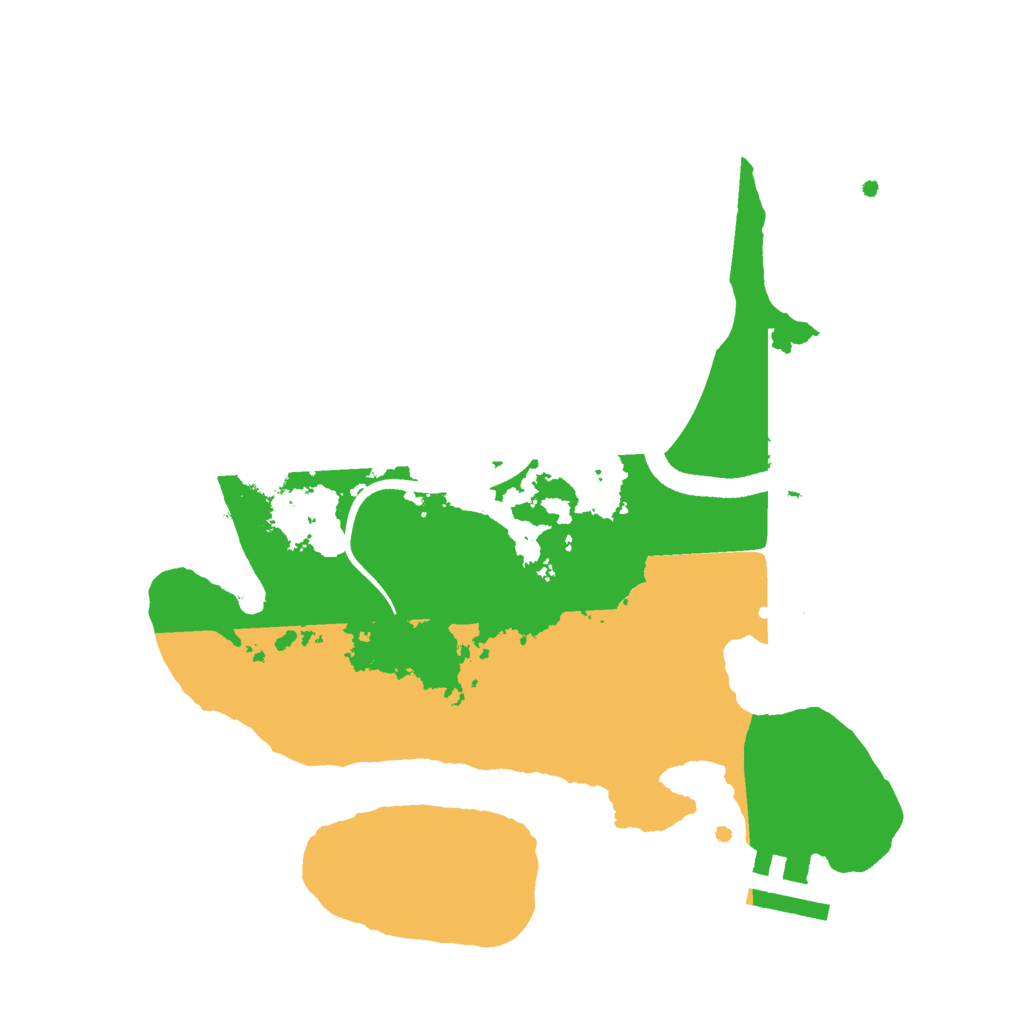 Biome Rust Map: Procedural Map, Size: 2500, Seed: 17776648