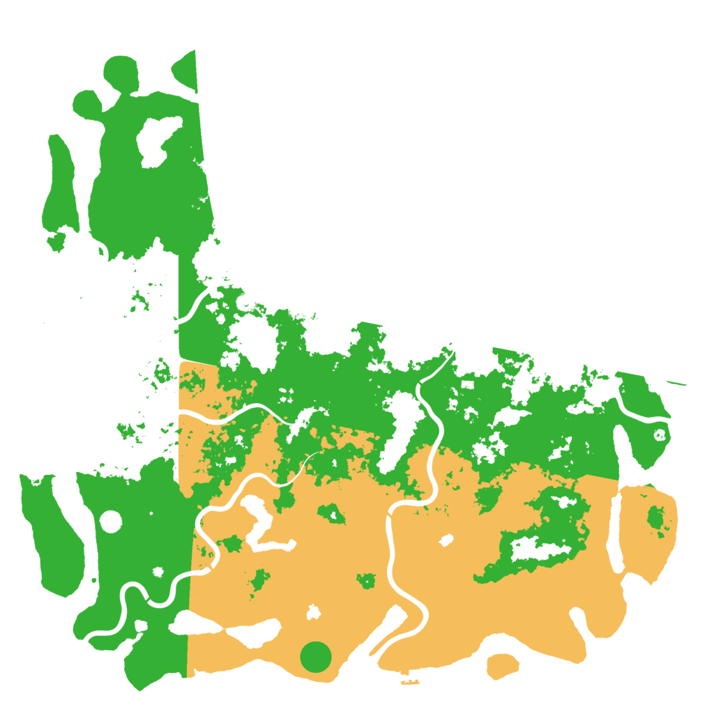 Biome Rust Map: Procedural Map, Size: 6000, Seed: 23071990
