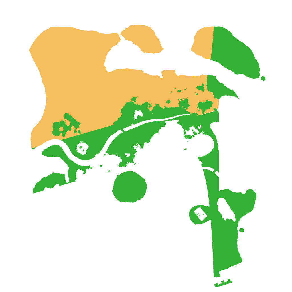 Biome Rust Map: Procedural Map, Size: 2500, Seed: 1057949248