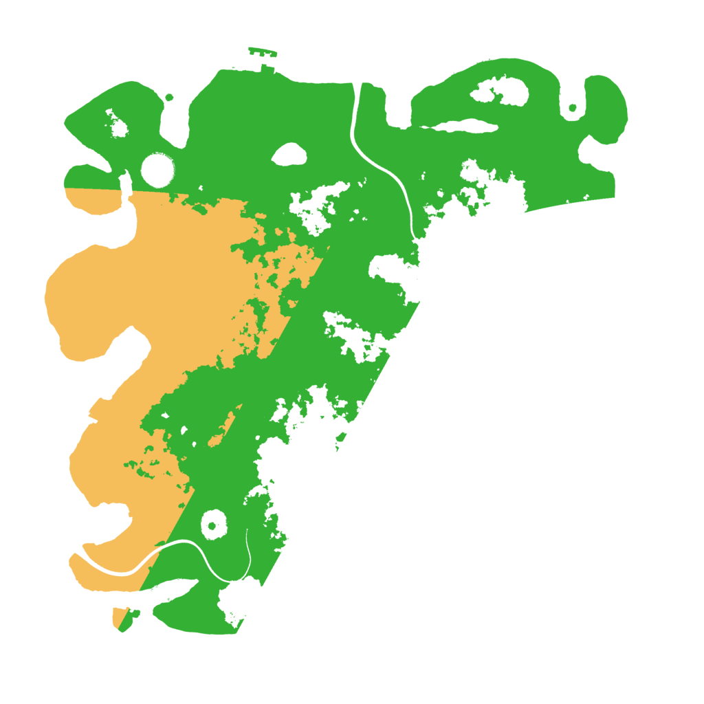 Biome Rust Map: Procedural Map, Size: 3700, Seed: 2008247958