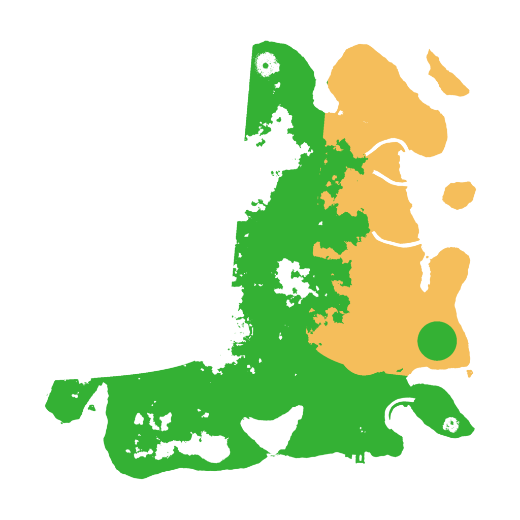 Biome Rust Map: Procedural Map, Size: 3500, Seed: 260054463