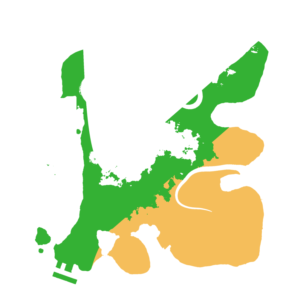 Biome Rust Map: Procedural Map, Size: 2500, Seed: 3213