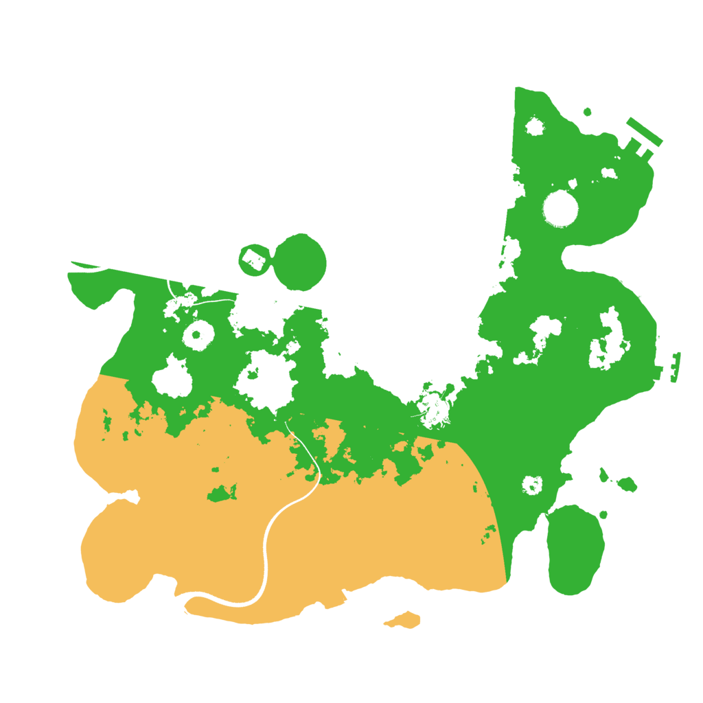 Biome Rust Map: Procedural Map, Size: 3500, Seed: 921871775